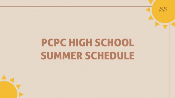 High School Summer Events 2023