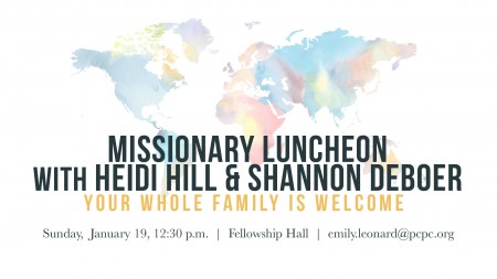 Missionary Luncheon for Heidi Hill & Shannon Deboer