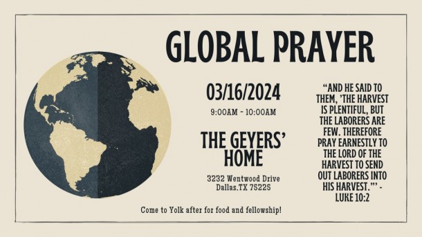 Global Prayer Mar 2024