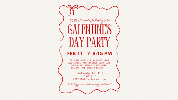 Middle School Girls Galentine's Party 2026