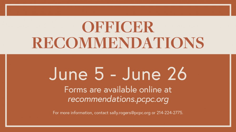 Officer Recommendations